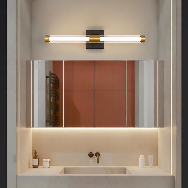 

wall lamp fss nordic gold mirror light simple luxury bathroom toilet special dressing table cabinet