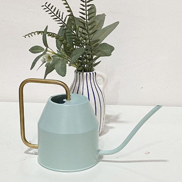 

watering equipments can golden garden stainless steel 1300ml small water bottle easy to use handle perfect for plants flower