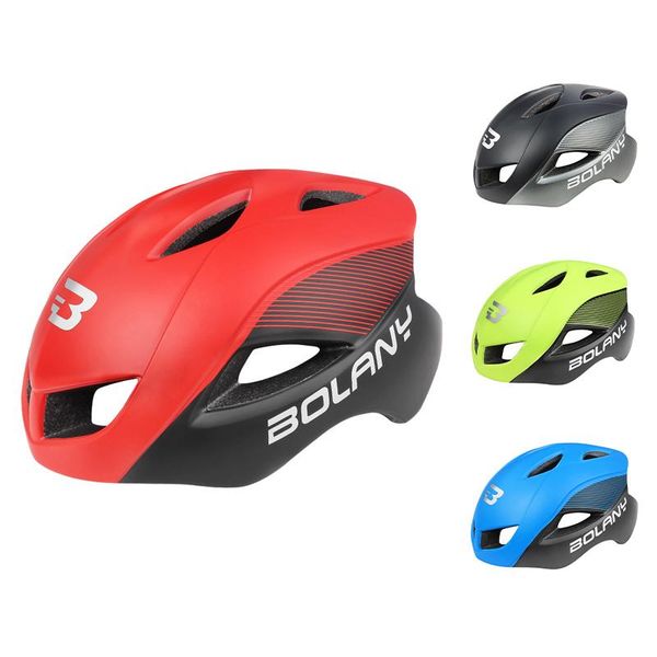 

cycling caps & masks bolany bike helmet ultralight 250g safe breathable hat integrally-molded mtb road bicycle accessories sports, Black