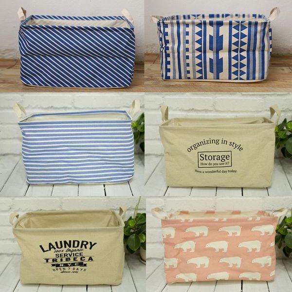 

storage bags foldable laundry basket box barrels for kids sundries book toys holder home container organizer bag