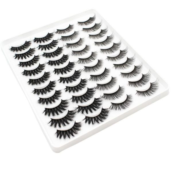

false eyelashes 20 pairs natural fake lashes long makeup 3d mink eyelash extension