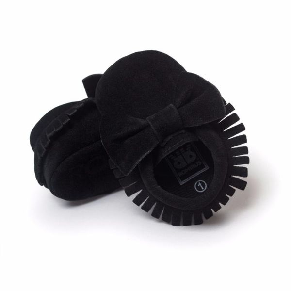 

first walkers 2021 black bow suede baby boy shoe leather fashion children moccasins solid walker