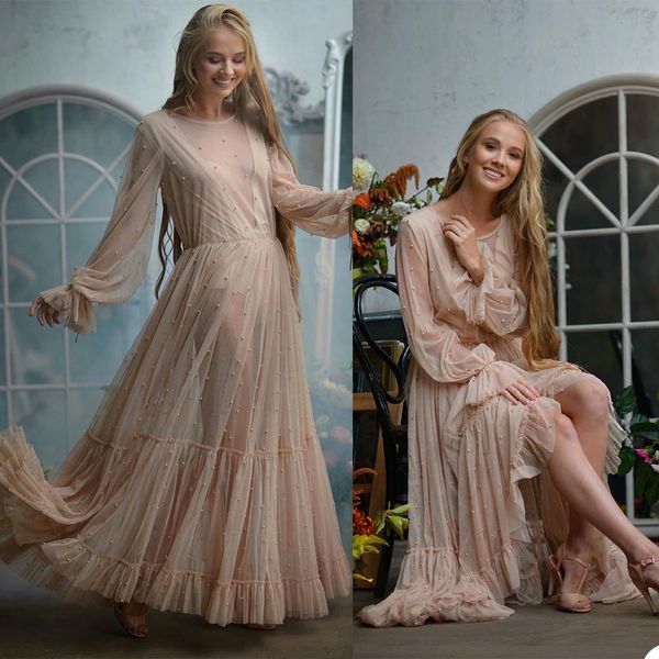 

ladies evening dresses lace beads gowns jewel long sleeves pgraphy bridal bathrobes marabou/charmeuse dressing gown party gifts bridesmaid d, White