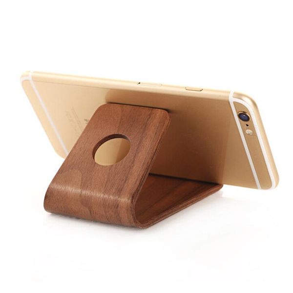 

cell phone mounts & holders universal slot wood bracket stand ipad flat deskmobile double simple solid