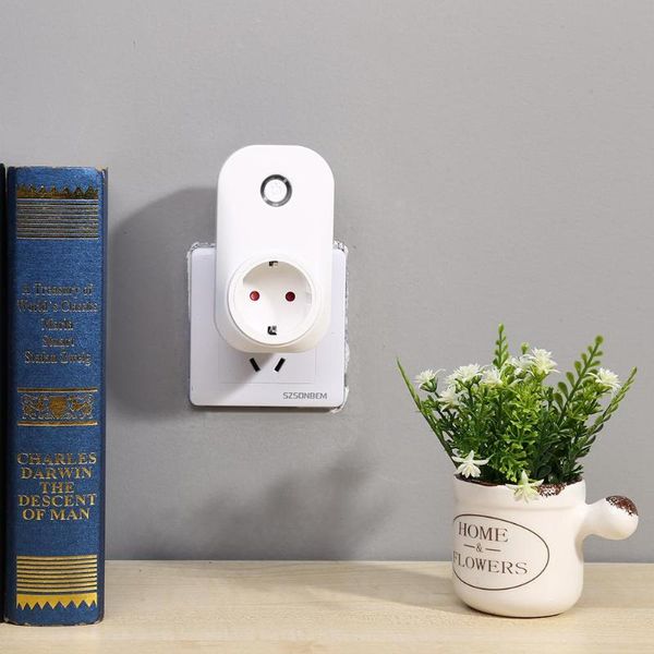 

smart power plugs plug wifi control socket 3520w 16a electricity statistics switch outlet white appearance of abs flame retardant material