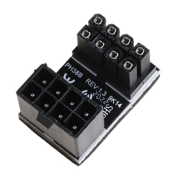 

8pin male 180 degree angled to female power adapter for graphics cable r2jf computer cables & connectors