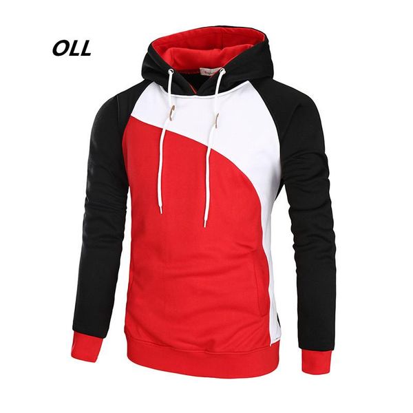 

autumn winter 2021 hoodies men patchwork drawstring sweatshirt long sleeve casual streetwear hip hop hoody clothing male men's & sweat, Black