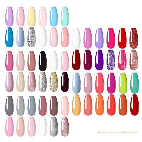 

nail art kits 12pcs 7ml soak off uv gel polish quick building tips dropship