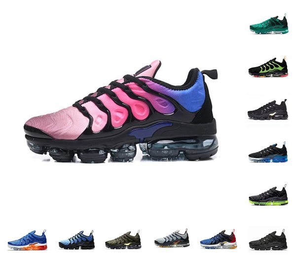 

tn plus mens running shoes pink sea bleached coral pure triple black white red lemon lime bumblebee voltage purple men women tns sneakers us