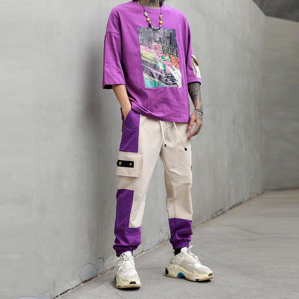 

men's tracksuits 2021 streetwear mens tracksuit summer sweatsuit 2 pcs t shirts and pants jogging homme menss clothing abz668, Gray