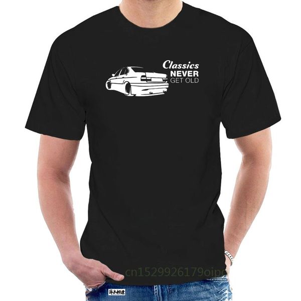 

print tee shirt with pattern classics never get old germany classic car for man, White;black