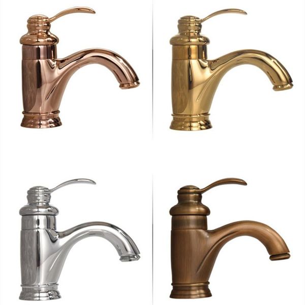 

european bathroom countersink faucet washbasin household mixer tap basin el lavabo taps brass gold faucets