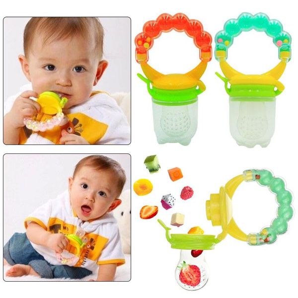 

pacifiers# kids silicone nipple baby pacifier suck clip hand shake red/green/orange cute shaking cry