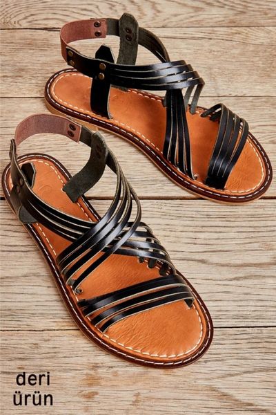 

sandals genuine leather black women 's k05602808803