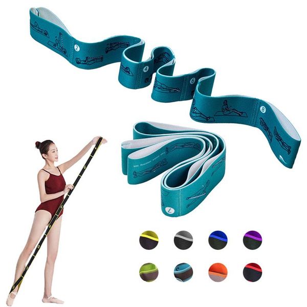 

fitness exercise yoga pull strap dance stretch band loop intdoor latin pilates body building resistance bands