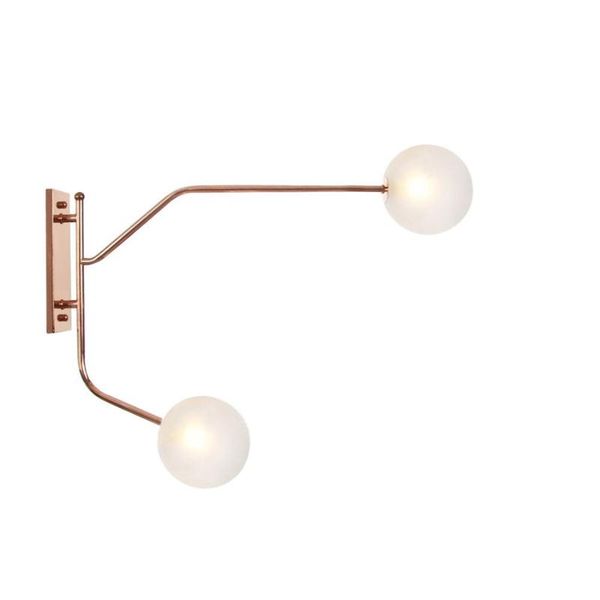 

wall lamp oygroup iron glass lighting with g4 bar bedroom office rose metal modern decoration