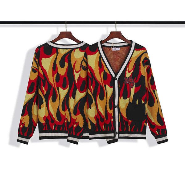 

bear p/alm pa angel badge flame cardigan sweater wpsg, White;black