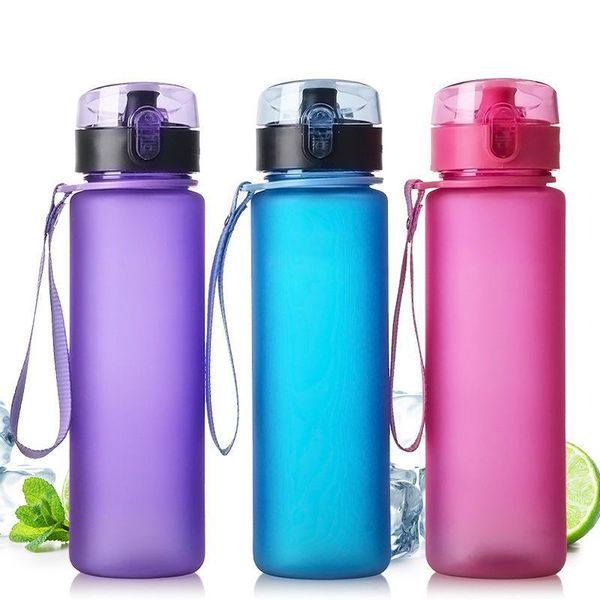 

water bottles leak proof sport bottle tour hiking portable 400ml 560ml