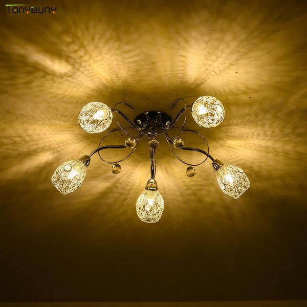 

chandelier 5 heads with 5pcs 12w led bulb crystal for el living room bedroom ceiling pendant lamp chandeliers