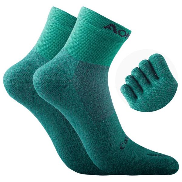 

sports socks 1 pair of toe five-finger breathable play running travel and hiking tall men women, Black
