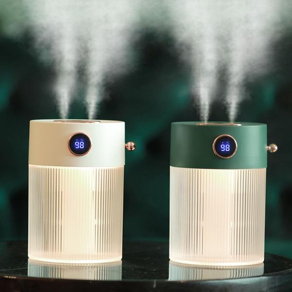 

humidifiers ultrasonic crystal double spray air humidifier for home office usb aroma oil diffuser mist purifier