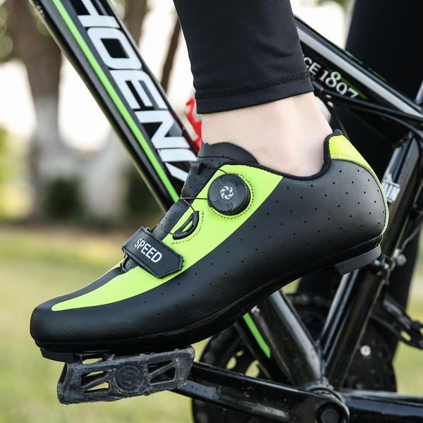 

men's and women's shared shoes outdoor cycling racing car with lock professional riding equipment footwear, Black