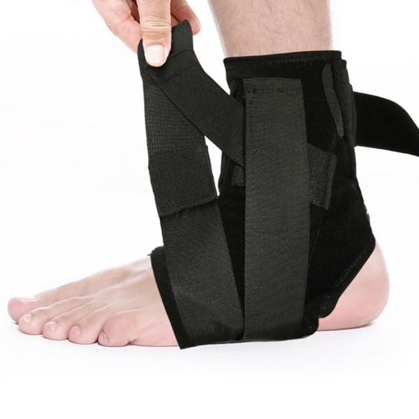 

pair 3d sport ankle brace protector compression support pad elastic nylon strap for football basketball volleyball, Blue;black