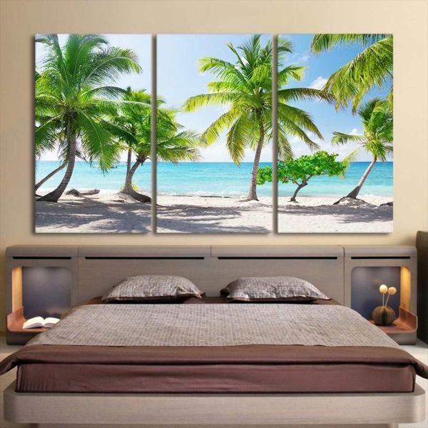 

printed 3 piece canvas art catalina island dominican republic paintings wall pictures for living room home decor frame other