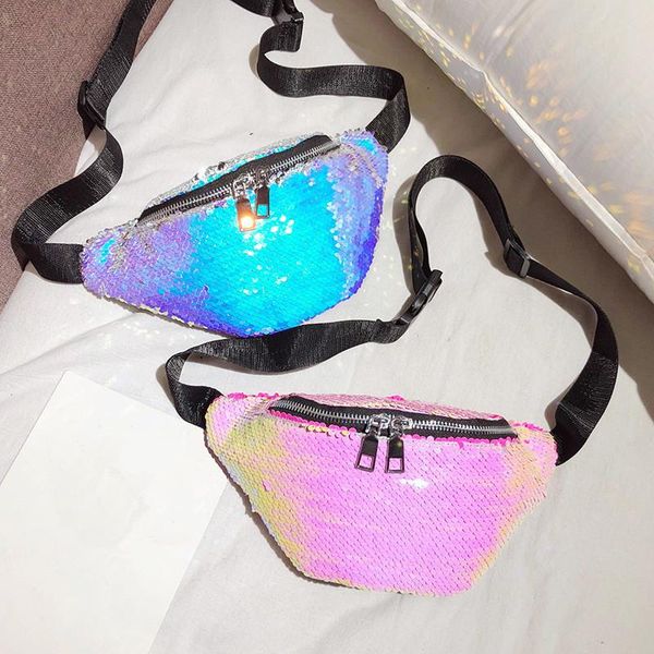 

waist bags fashion women fanny packs belt bag sequins chest handbag purse