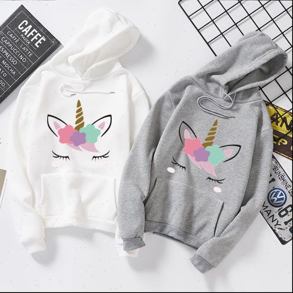 

autumn and winter cute printed women hoodie animals plus velvet thick hooded loose casual female student clothing, Black