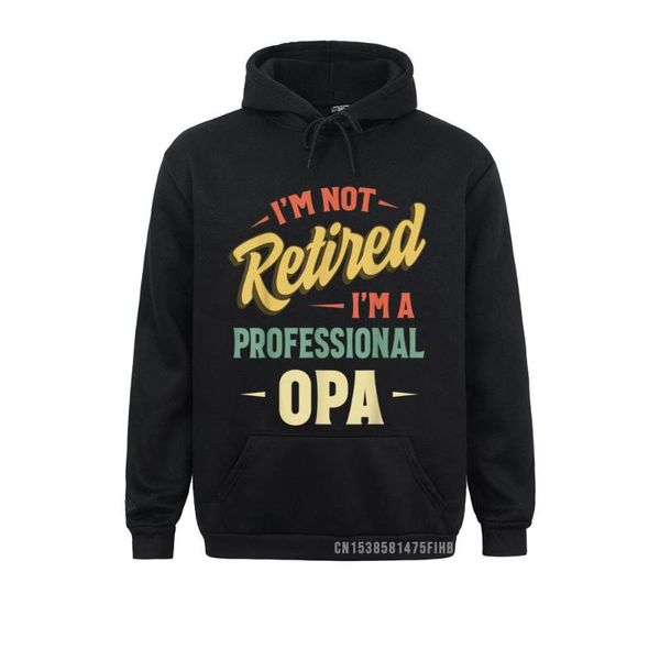 

men's hoodies & sweatshirts i'm not retired a professional opa hoodie personalizednormcore long sleeve winter dominant clothes men, Black