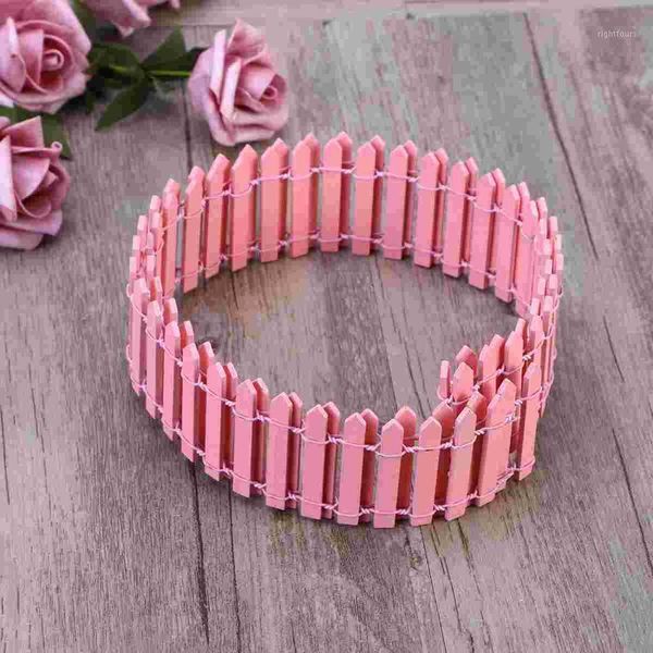 

christmas decorations 100cm x 5cm mini small wood fence diy house fairy garden micro plant pot decor bonsai terrarium ornament )