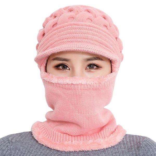 

men's and women's autumn winter plus velvet mountaineering hat cold protection facial cover super practical outdoor sports hats, Black;white