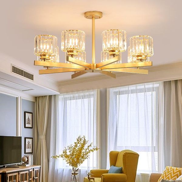 

chandeliers 2021modern led crystal chandelier lighting for living room dining study kitchen bathroom foyer lamp