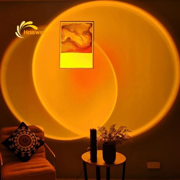 

nordic led sunset floor lamp for home living room bedroom decoration atmosphere standing colorful indoor lighting lamps
