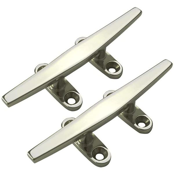 

rafts/inflatable boats 2pcs/pag 316 stainless steel boat cleat rope dock cleats for yacht kayak mooring accessories and decoration 5 inch