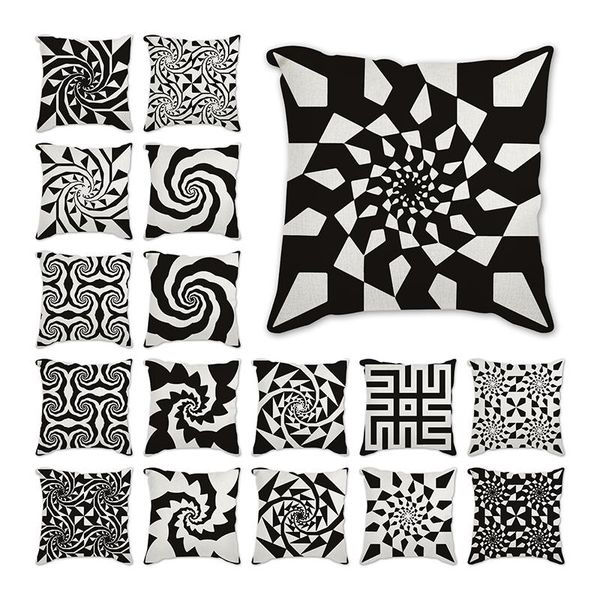 

cushion/decorative pillow geometric pattern decorative cushions pillowcase polyester cushion cover throw sofa decoration pillowcover bedding