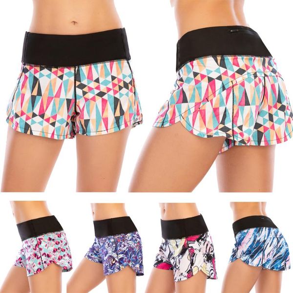 

yoga outfits 2021 shorts women running sport pant jogging gym workout training snug girl breathable quick dry with pocket xs-xl, White;red