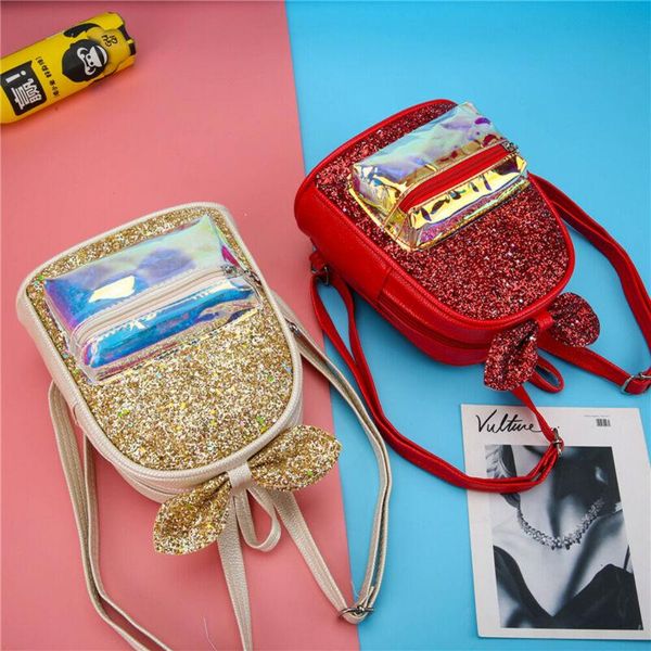 

school bags children zipper backpack sequins glitter backpacks for toddler girls kindergarten bookbag portable shoulder bag bagpack