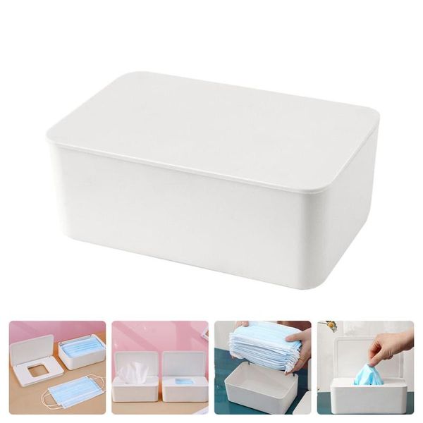 

storage drawers 1pc creative mask box holder case for home (white)