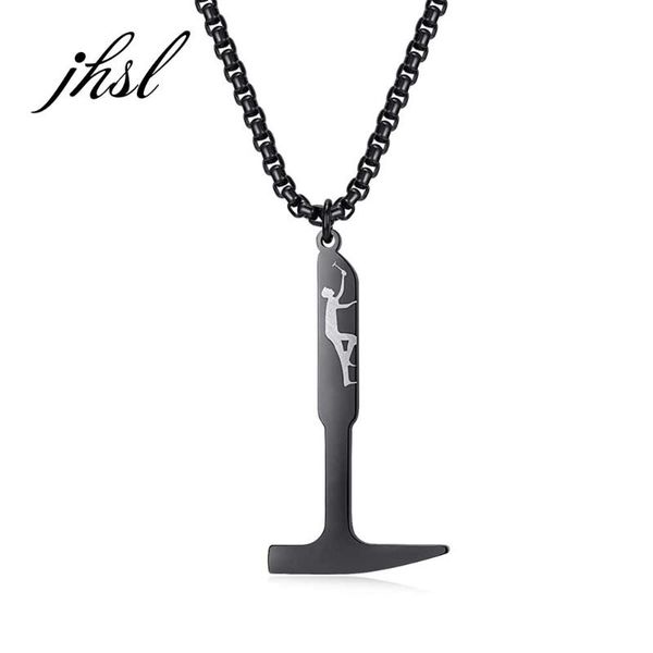 

pendant necklaces jhsl of 2021 sports theme men pendants stainless steel fashion jewelry boyfriend birthday gift, Silver