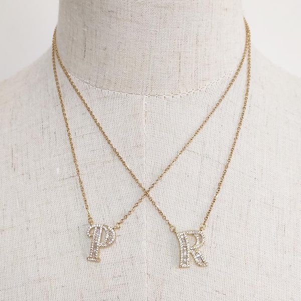 

pendant necklaces simple wild letter necklace stainless steel chain jewelry men women unique charming accessories gifts, Silver