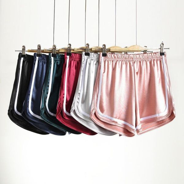 

women's shorts fashion versatile smooth elastic movement, White;black