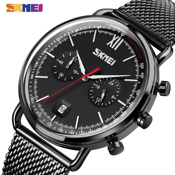 

watches skmei 3d curved glass quartz mens fashion durable wristwatches for men date satch luminous pointer reloj hombre 9206, Slivery;brown