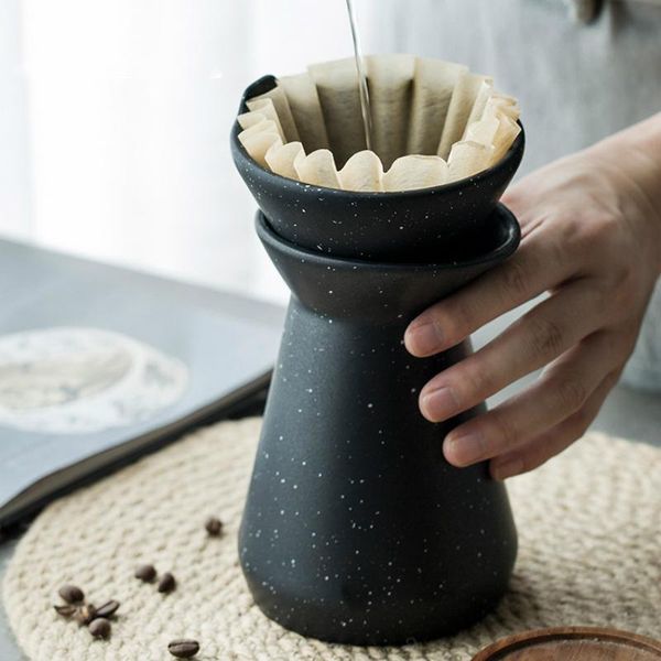 

coffee filters funneling ceramics hand brewing pot appliance drip type filter cup home set