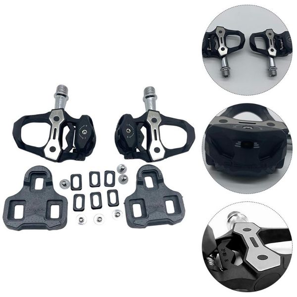 

bike pedals aluminium alloy footrest foot rest with locking plate (black)