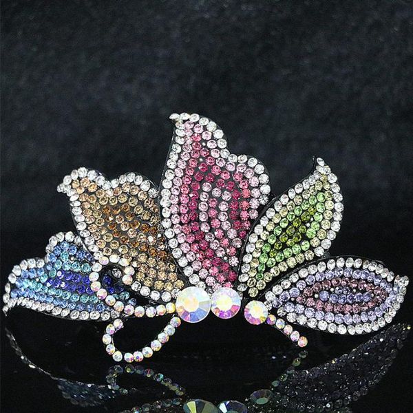 

hair clips & barrettes rainbow 14 style crystal hairpins hairclips bridal hairdress head barrette accessories b1254, Golden;silver