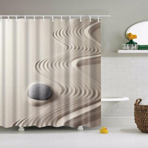

shower curtains home deco beach shells curtain bathroom frabic waterproof polyester bath for decorative