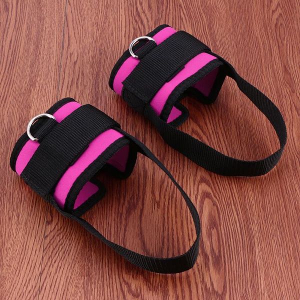 

2pcs sports ankle straps fitness d-ring foot support for men adults, Blue;black