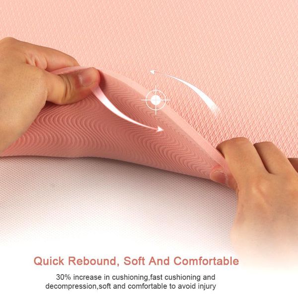 

yoga mats 1830*560*6mm mat with position line non slip carpet for beginner environmental fitness gymnastics